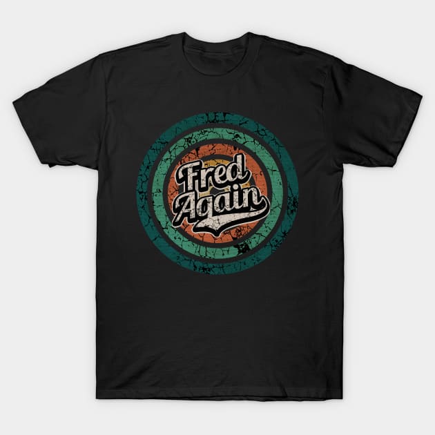 Fred Again // Retro Circle Crack Vintage T-Shirt by People Mask